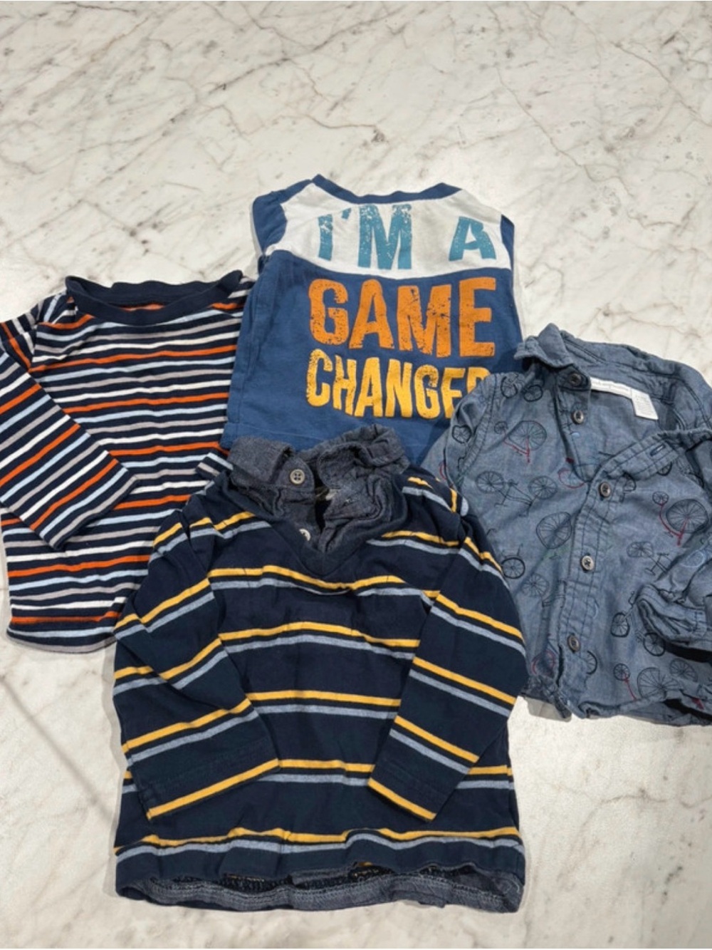 First Impressions Long Sleeve Shirts for Baby ft Boys-  Size 3-6m